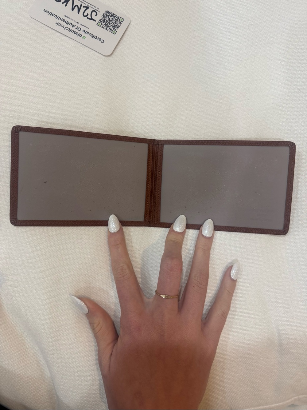 Louis Vuitton Brown Leather Card ID Holder Wallet - Picture 2 of 2